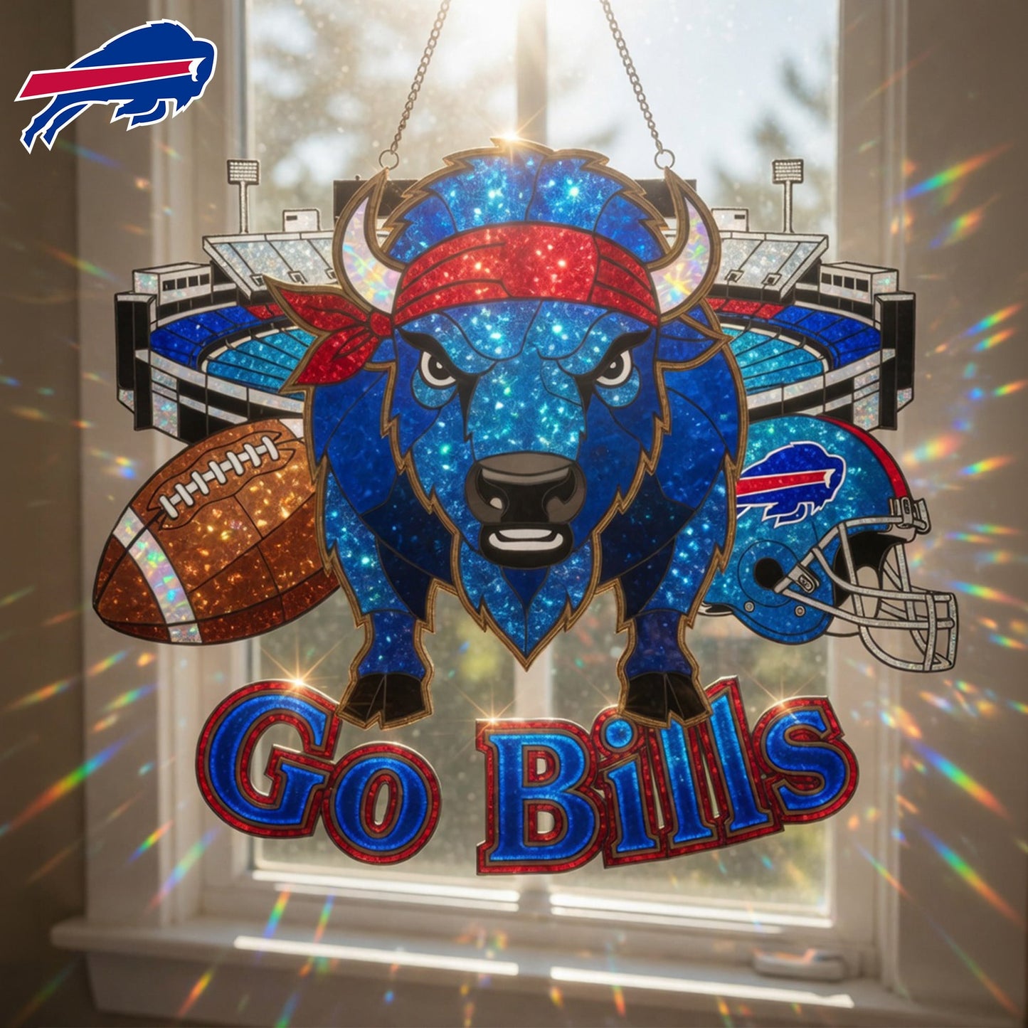 Premium NFL x BUF Game Day Suncatcher NDT LVH 210426