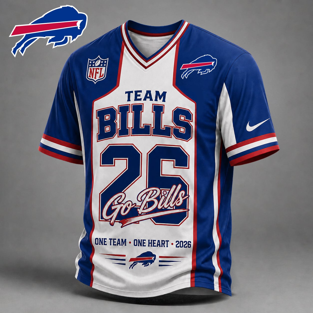 Premium NFL x BUF Team Pride V-Neck Shirt limited editions NDT LVH 010626
