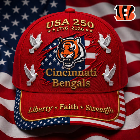 Premium NFL x CIN 250 Years Anniversary Of Freedom Cap V2  260626