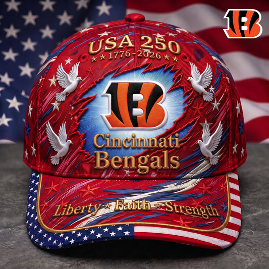 Premium NFL x CIN 250 Years Anniversary Of Freedom Cap V4  260626