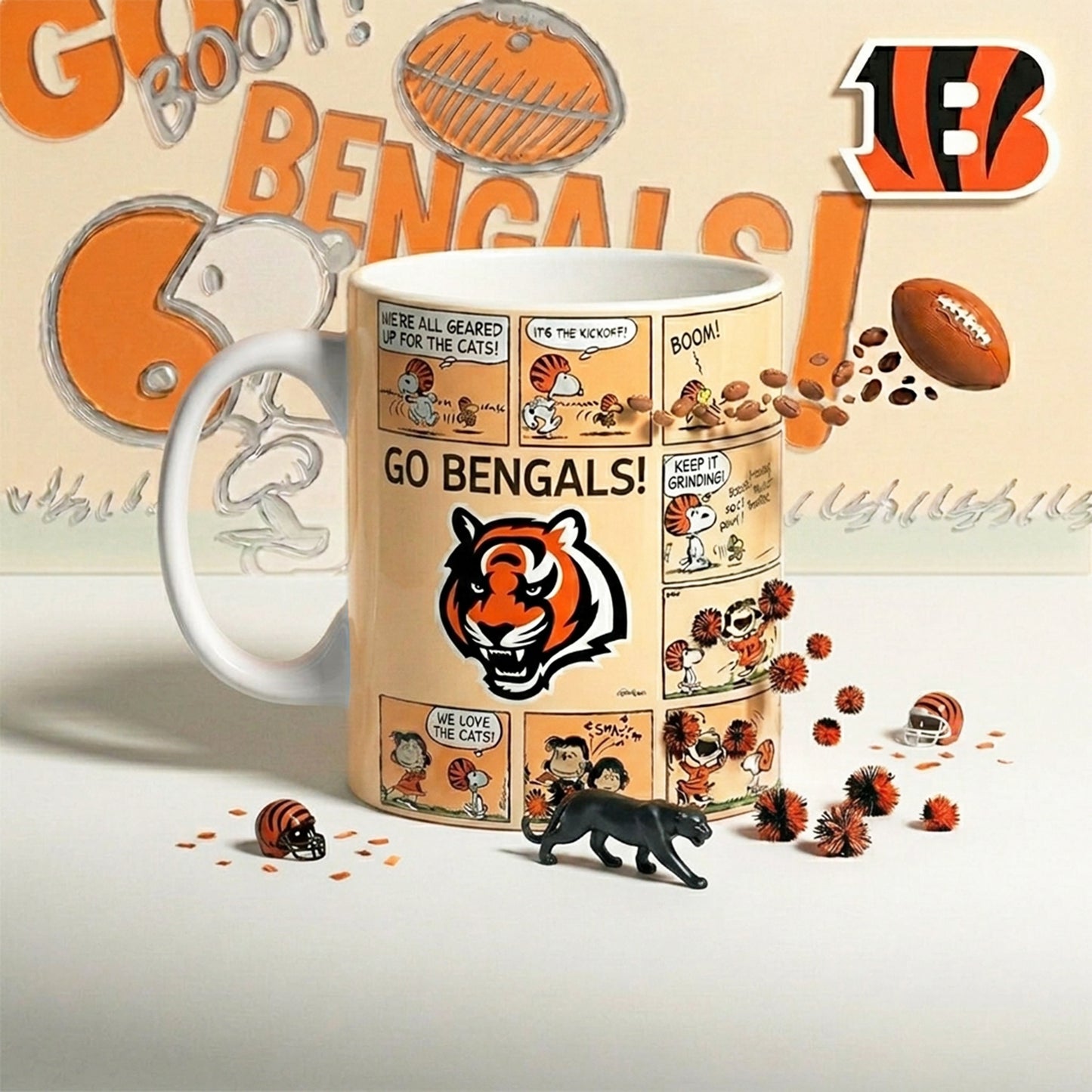 Premium NFL x CIN Peanuts Comic Mug NDT NHM 210426