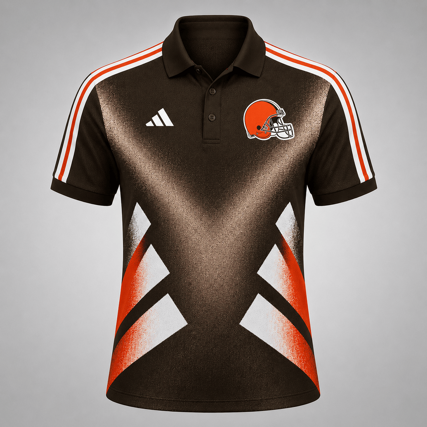 Premium NFL x CLE Sports Fan Geometric Pattern Polo Shirt 270626