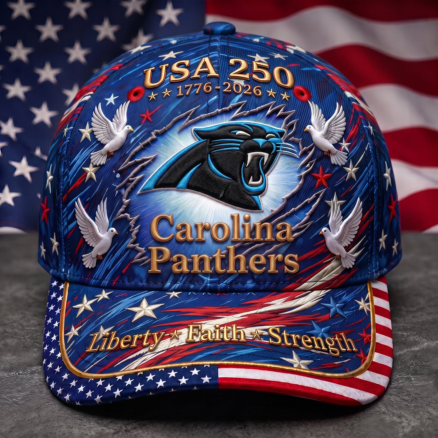 Premium NFL x CP 250 Years Anniversary Of Freedom Cap V4  260626