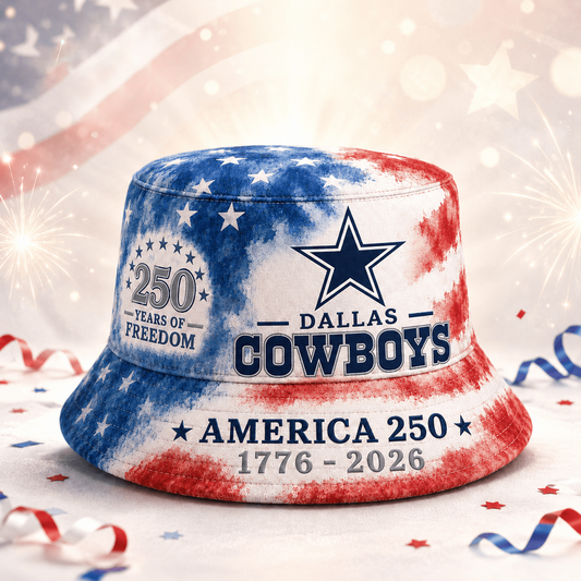 Premium NFL x DAL 250 Years Of Freedom Bucket Hat 120626