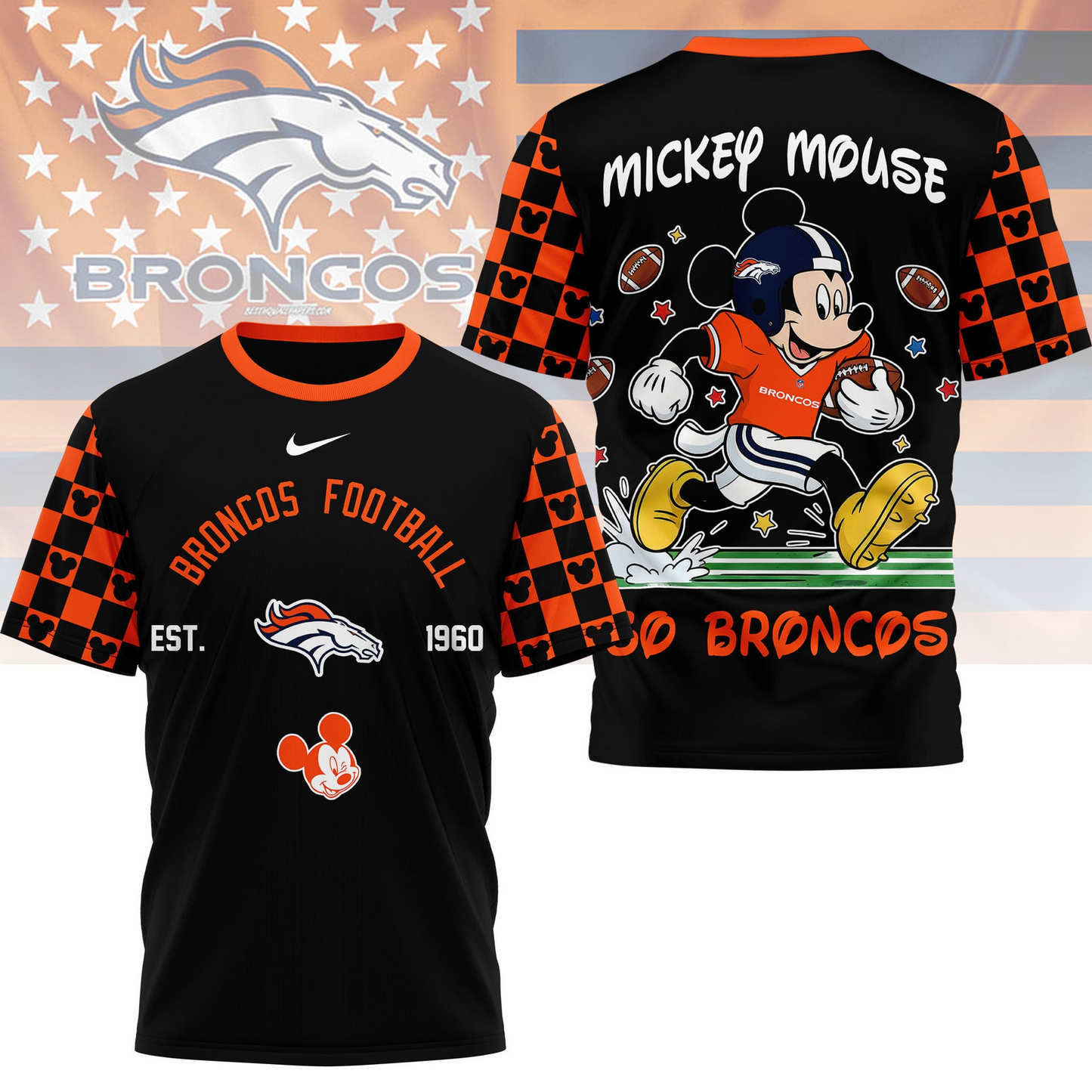 Premium NFL  x DB Mouse Football 3D Shirt NDT VHM