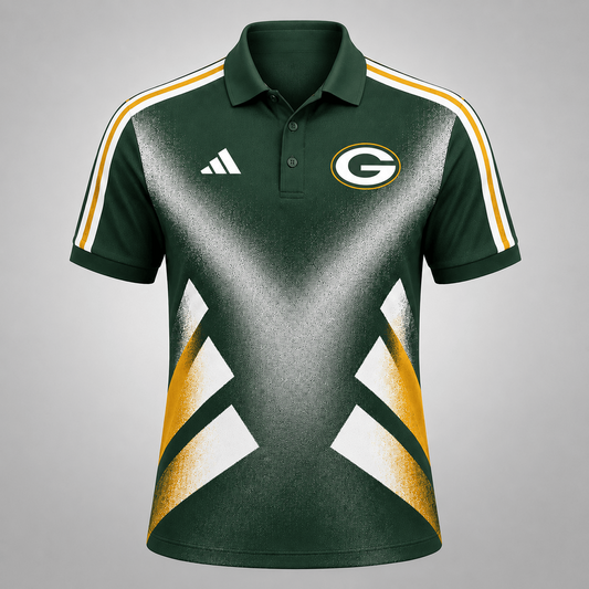 Premium NFL x GB Sports Fan Geometric Pattern Polo Shirt 270626