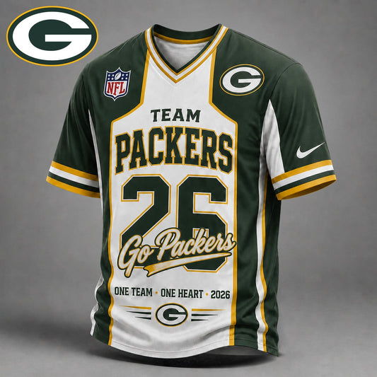 Premium NFL x GB Team Pride V-Neck Shirt limited editions NDT LVH 010626