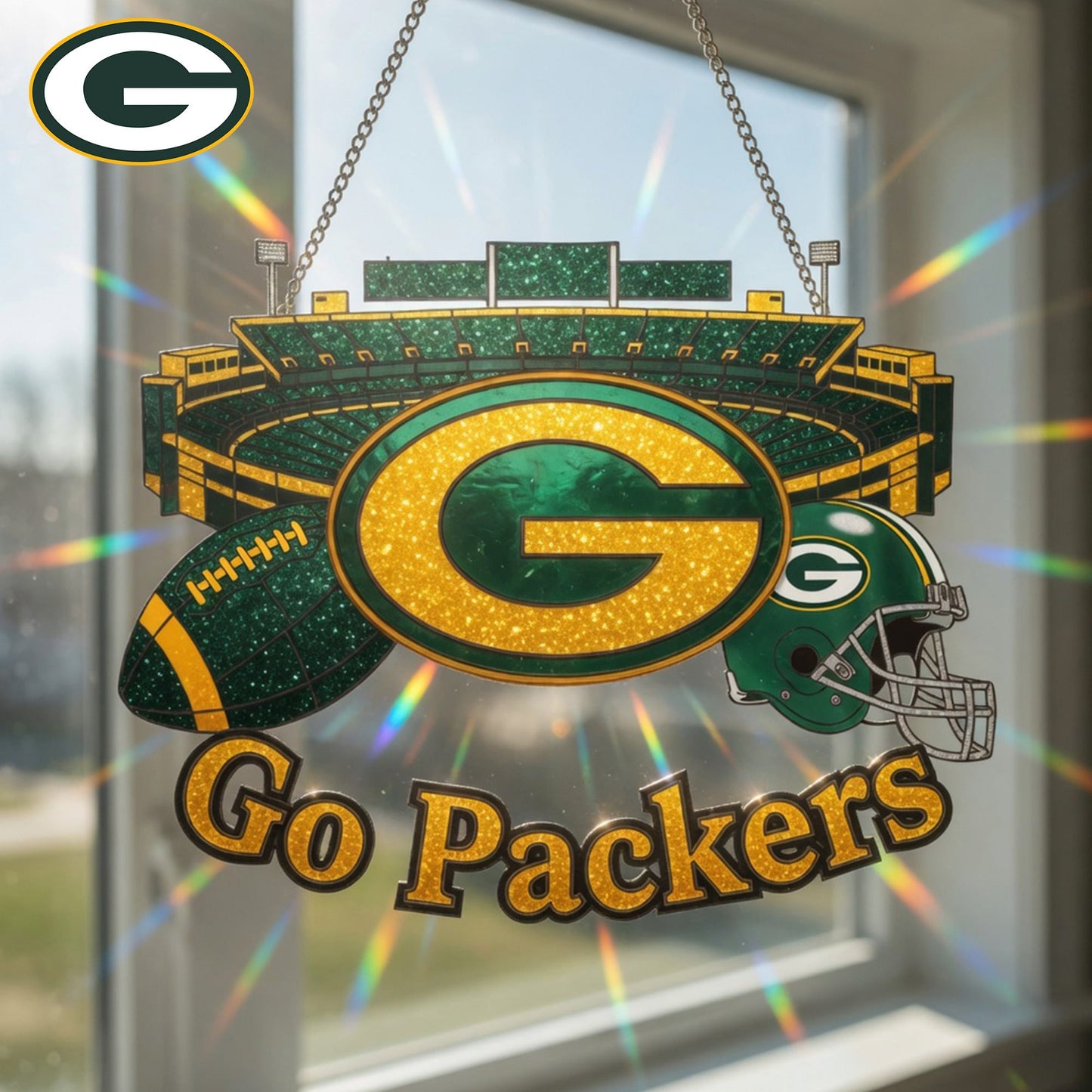 Premium NFL x GRE Game Day Suncatcher NDT LVH 210426