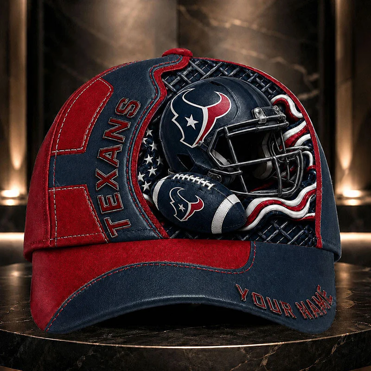 Premium NFL x HOU 3D Custom Cap DATND TANTD 280526