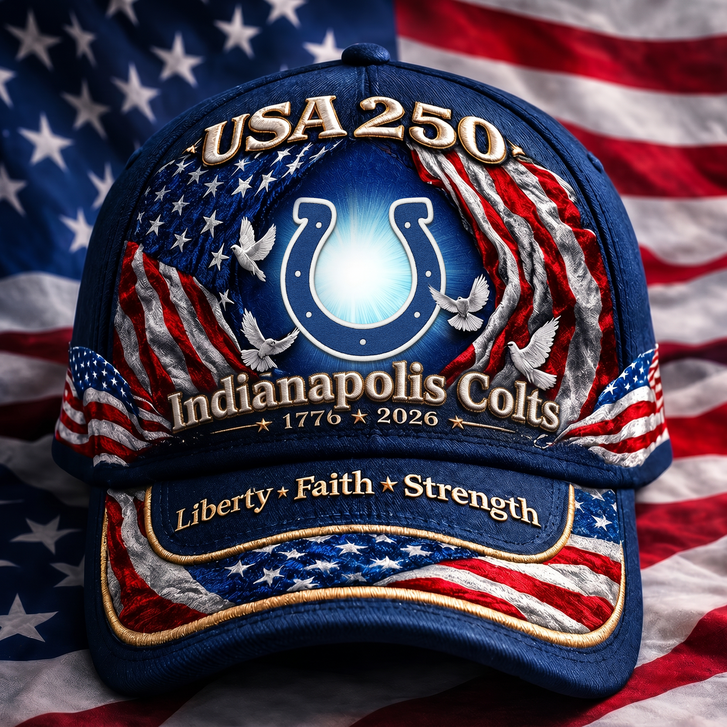 Premium NFL x IC 250 Years  Anniversary Of Freedom  Cap 220626