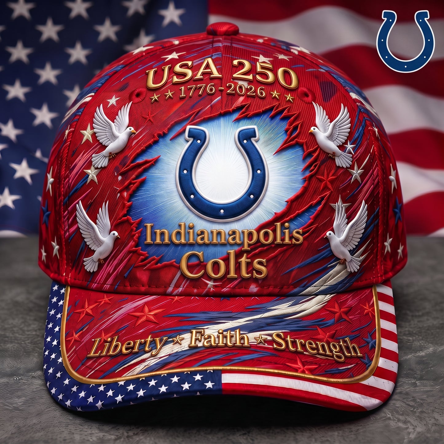 Premium NFL x IC 250 Years Anniversary Of Freedom Cap V4  260626