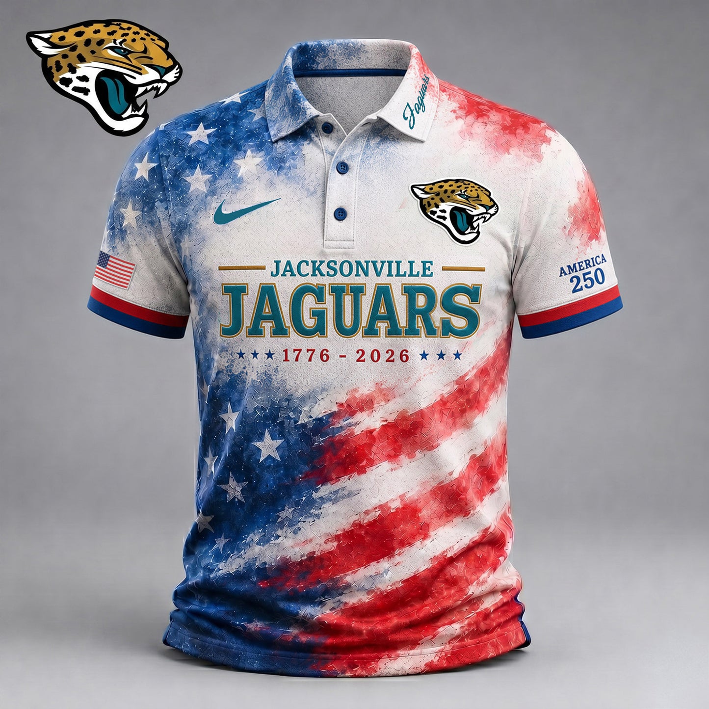 Premium NFL x JAC 250 Years Of Freedom Polo Shirt NDT NHM 150626