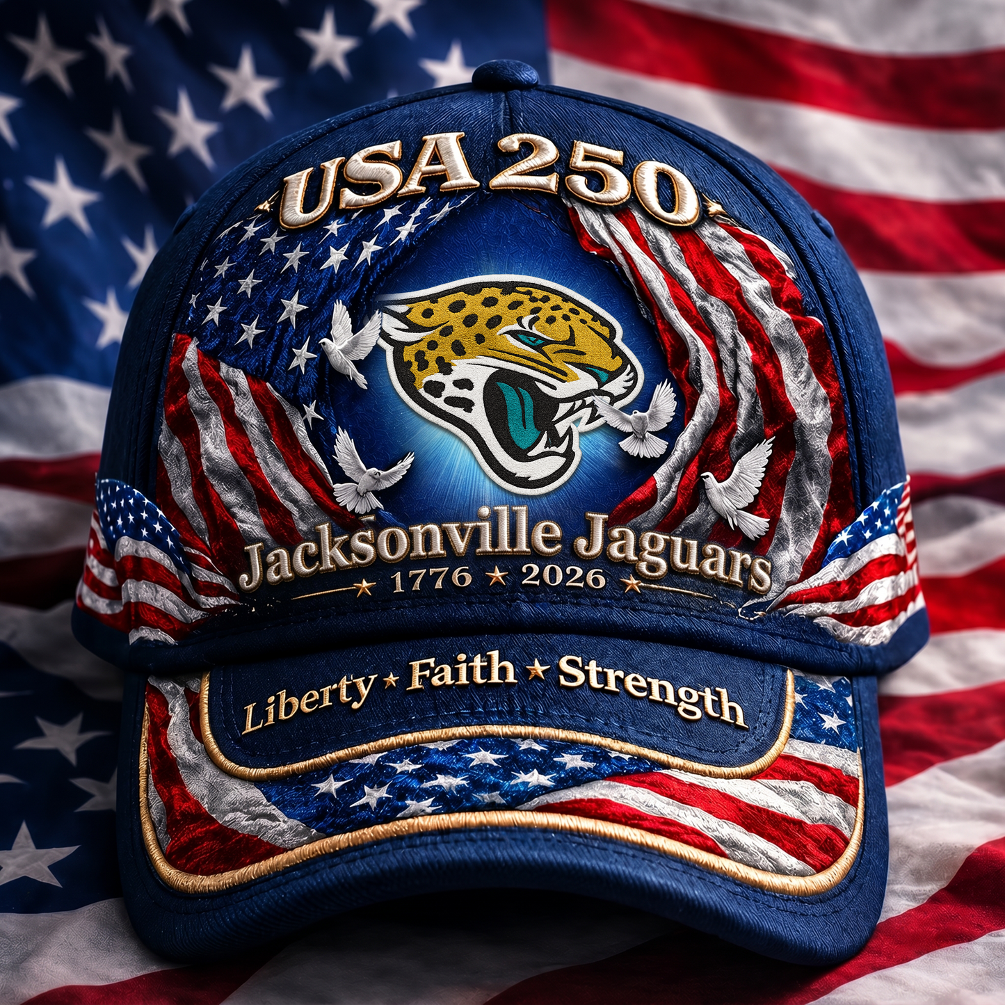 Premium NFL x JJ 250 Years  Anniversary Of Freedom  Cap 220626