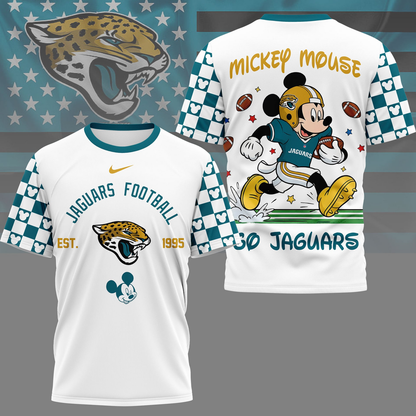 Premium NFL  x JJ Mouse Football 3D Shirt NDT VHM