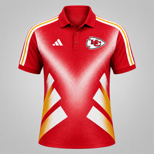 Premium NFL x KCC Sports Fan Geometric Pattern Polo Shirt 270626
