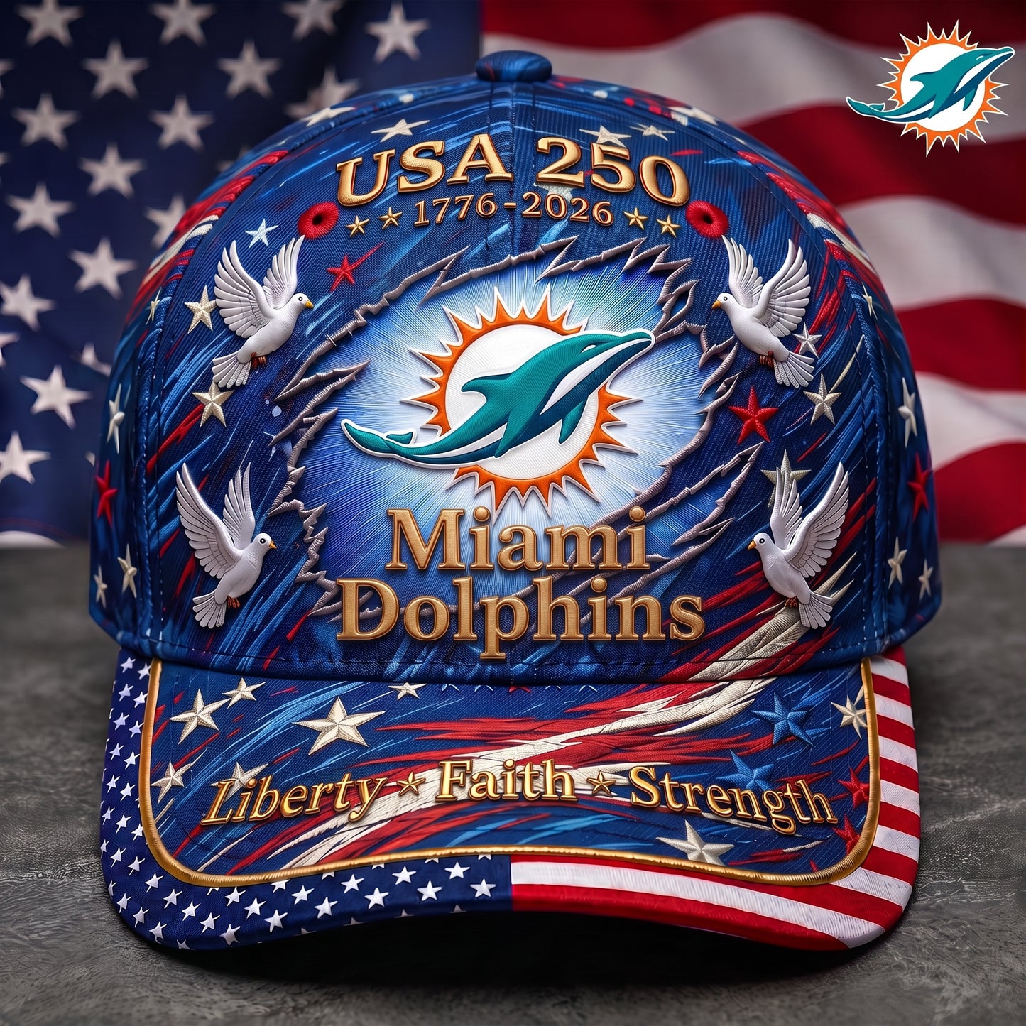 Premium NFL x MD 250 Years Anniversary Of Freedom Cap V4  260626