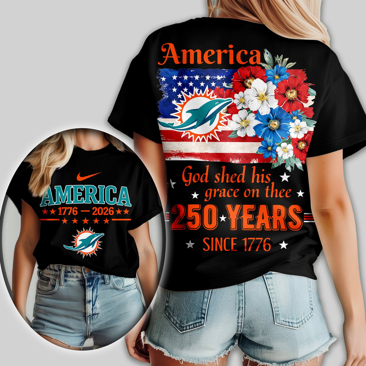 Premium NFL x MD America God Shed His Grace On Thee Women Shirt NDT VHM