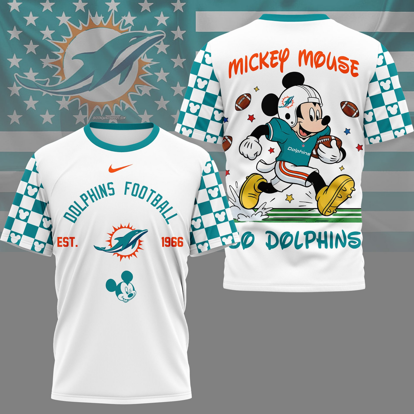 Premium NFL  x MD Mouse Football 3D Shirt NDT VHM