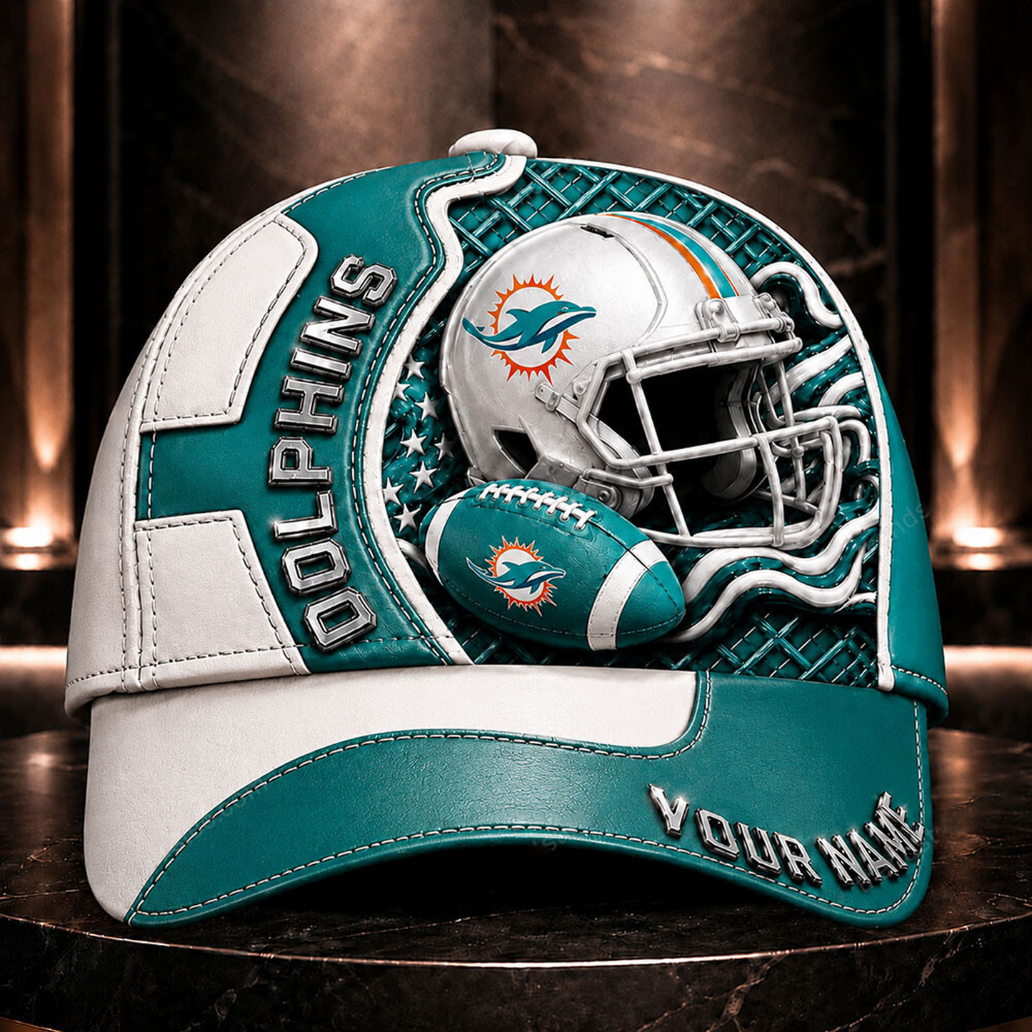 Premium NFL x MIA 3D Custom Cap DATND TANTD 280526