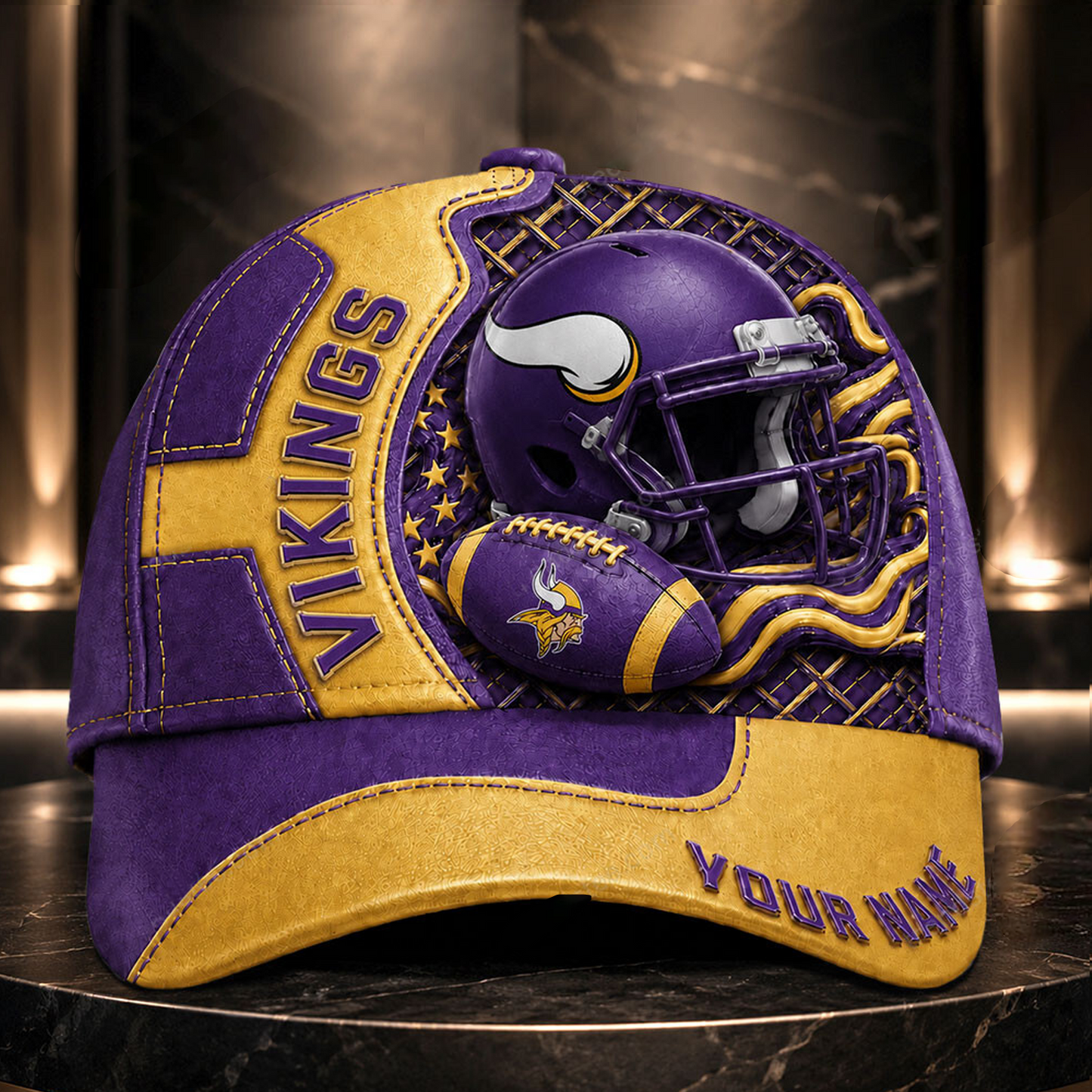 Premium NFL x MIN 3D Custom Cap DATND TANTD 280526