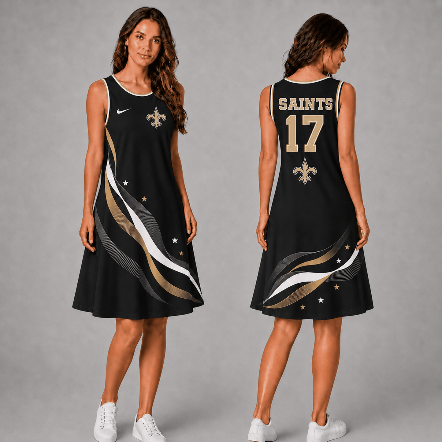 Premium NFL x NO Style Custom Sleeveless Dress Personalized Name Number 180626