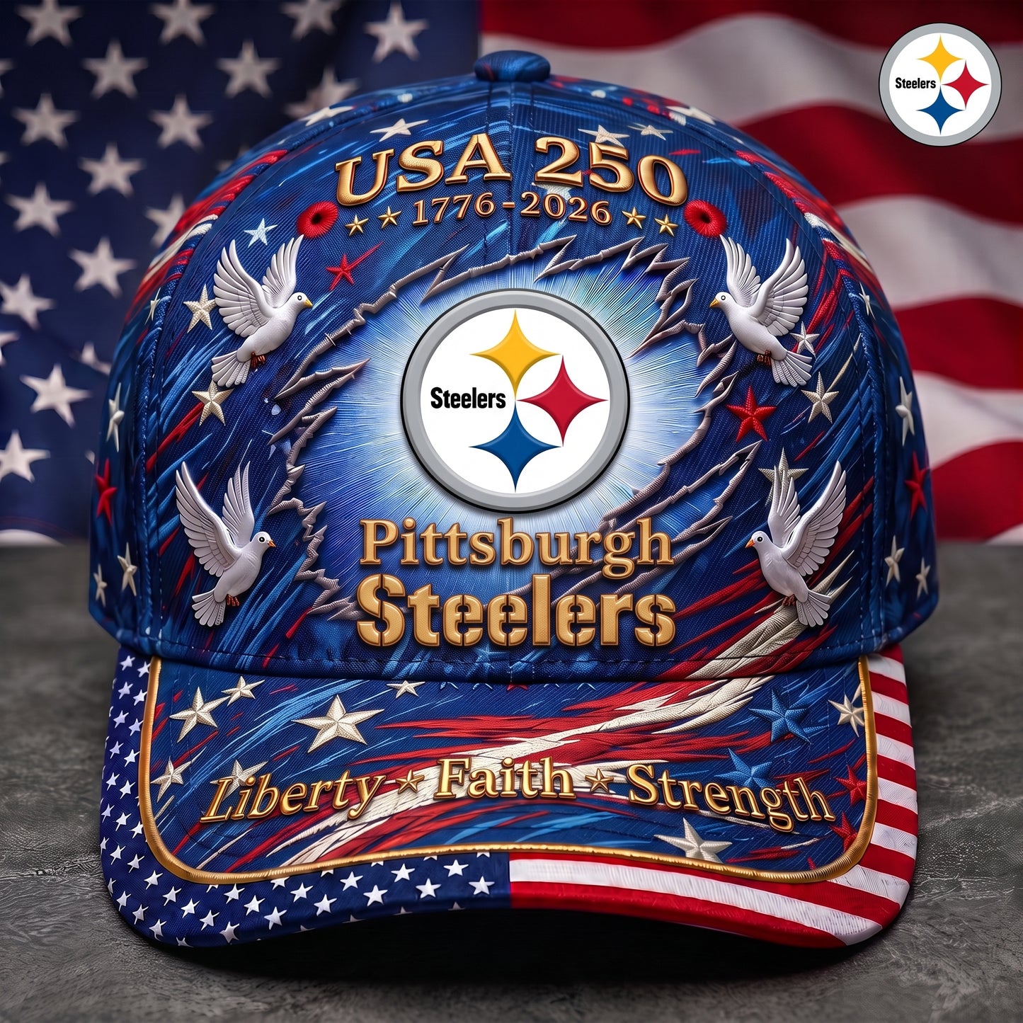 Premium NFL x PS 250 Years Anniversary Of Freedom Cap V4  260626