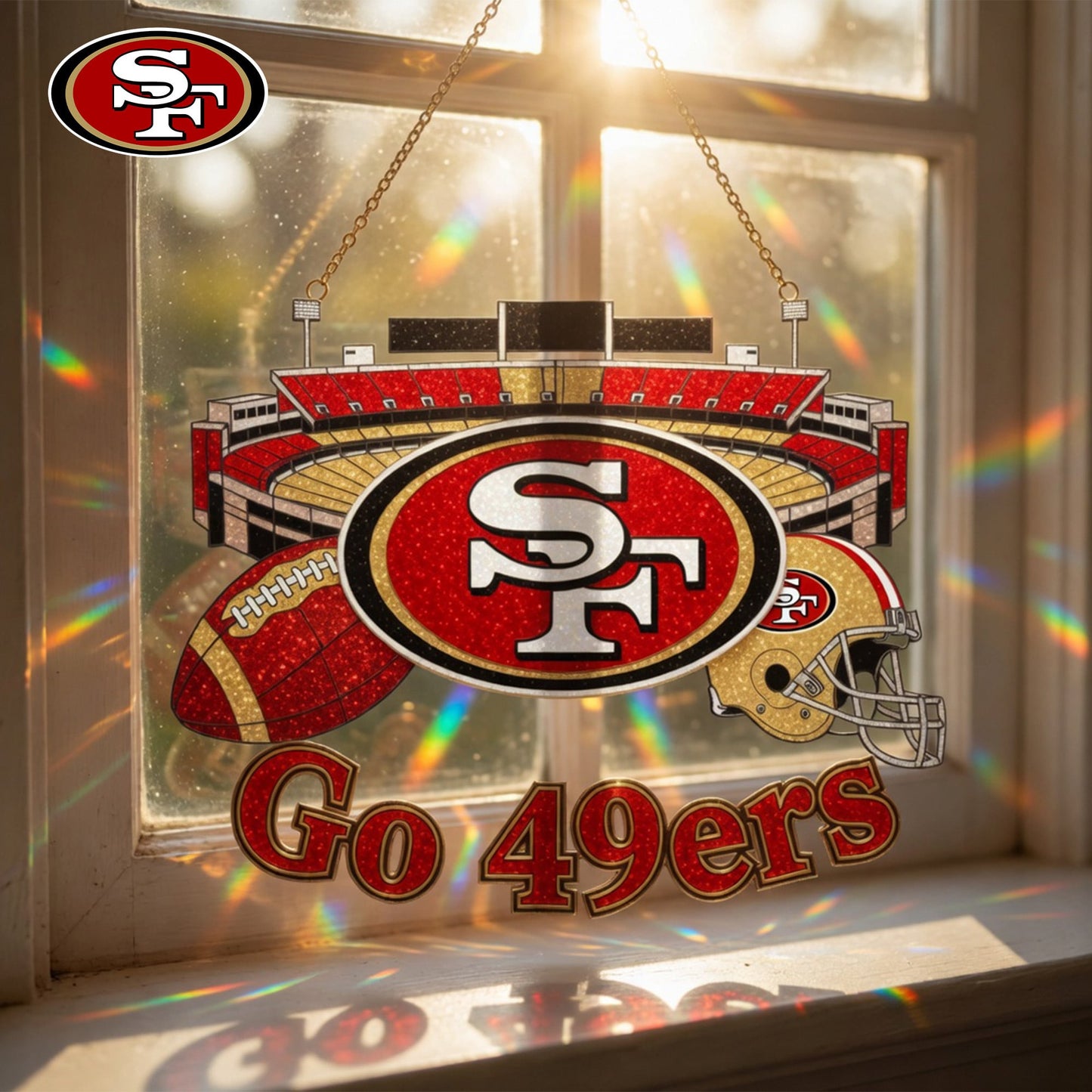 Premium NFL x SAN Game Day Suncatcher NDT LVH 210426
