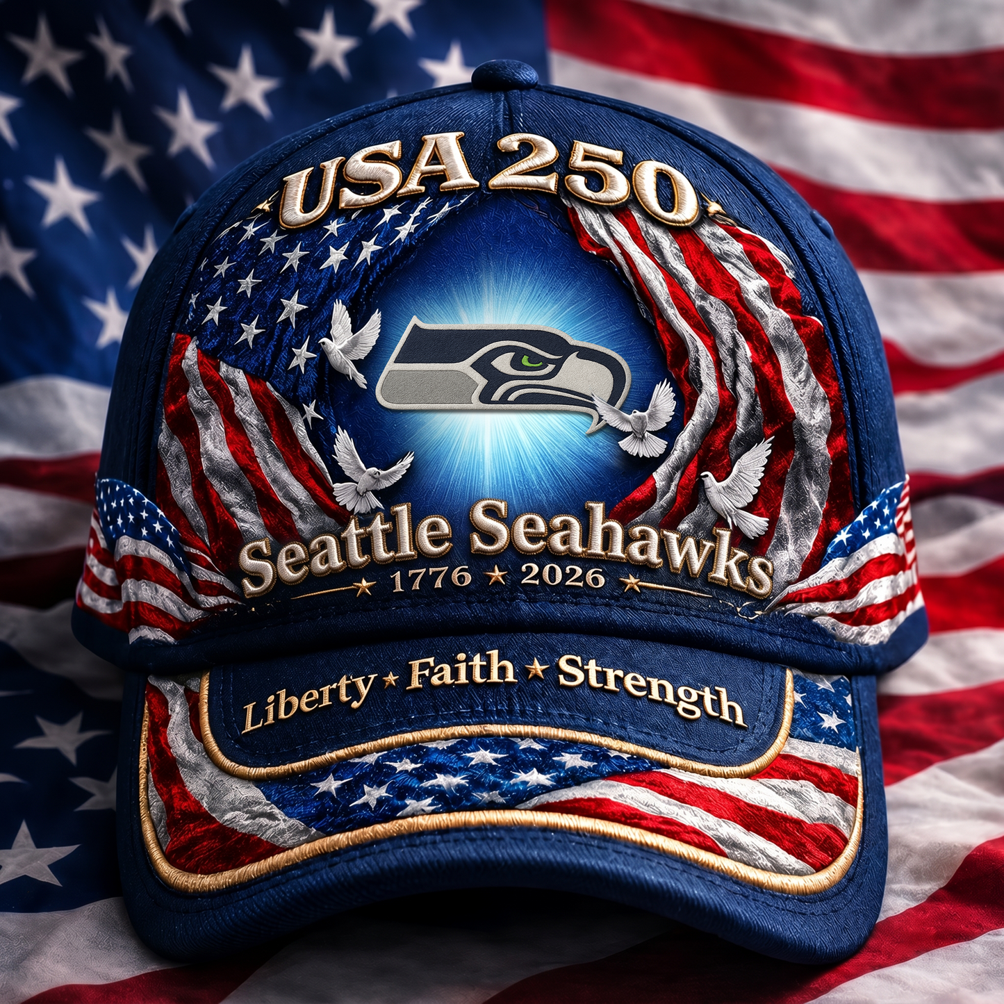 Premium NFL x SS 250 Years  Anniversary Of Freedom  Cap 220626