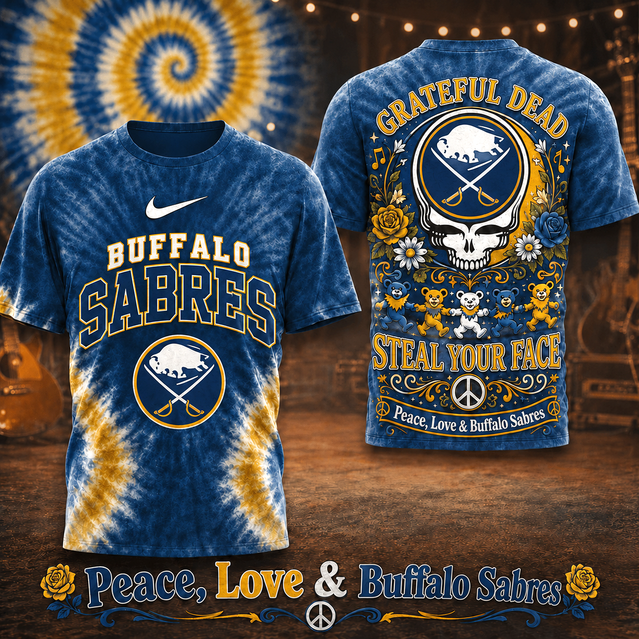 Premium NHL BS Peace Love Greateful T-shirt V6 NMD CTKT