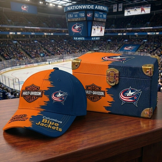 Premium NHL CBJ Harley-Davidson Classic Cap V37 NMD CTKT