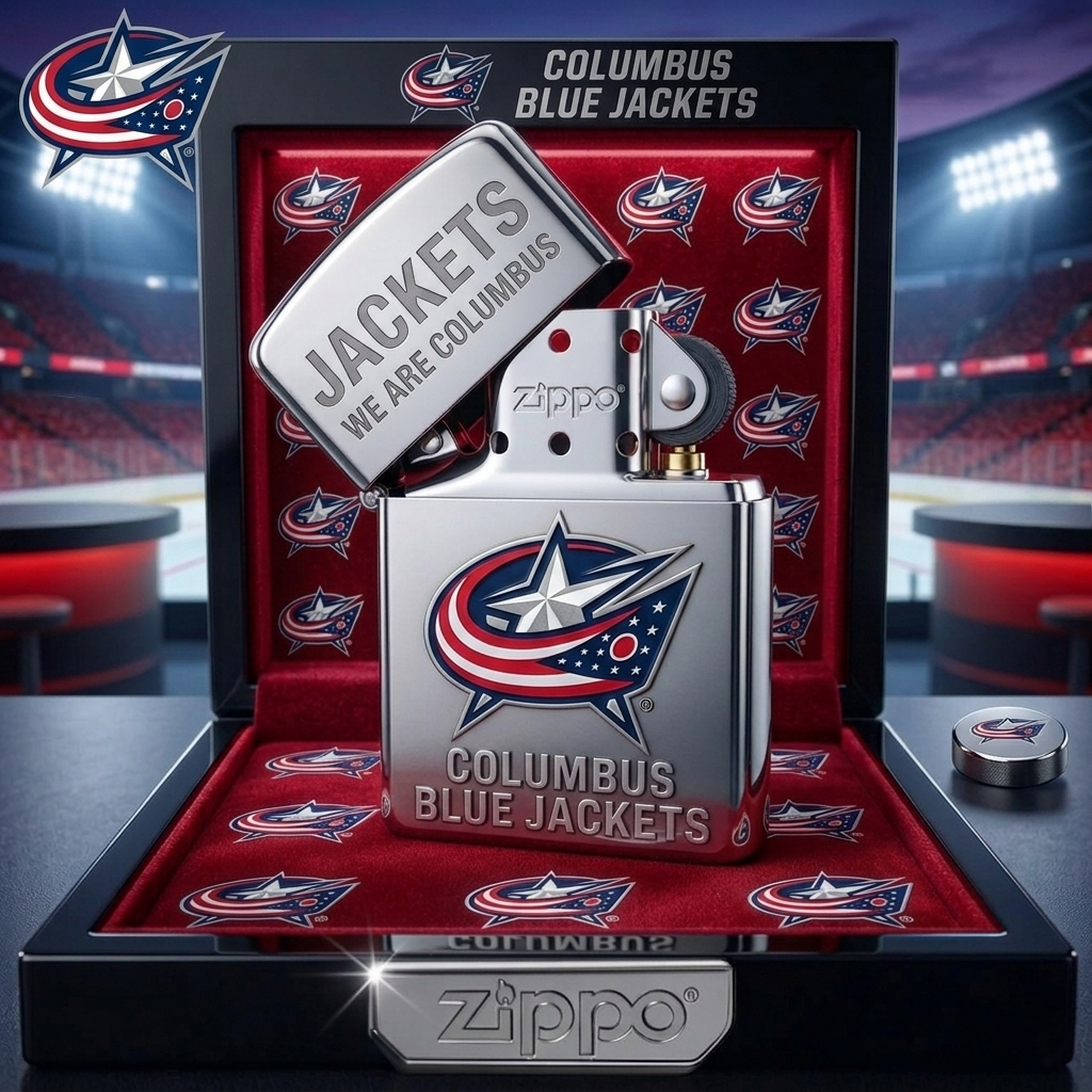 Premium NHL CBJ Heritage Lighter Case V1 NMD CTKT