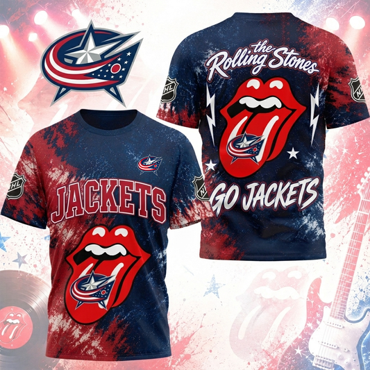 Premium NHL CBJ x The Rolling Stones T- Shirt V7 NMD CTKT