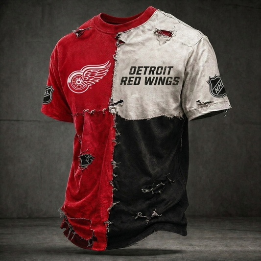 Premium NHL DRW Distressed Patchwork T-Shirt V4 NMD CTKT