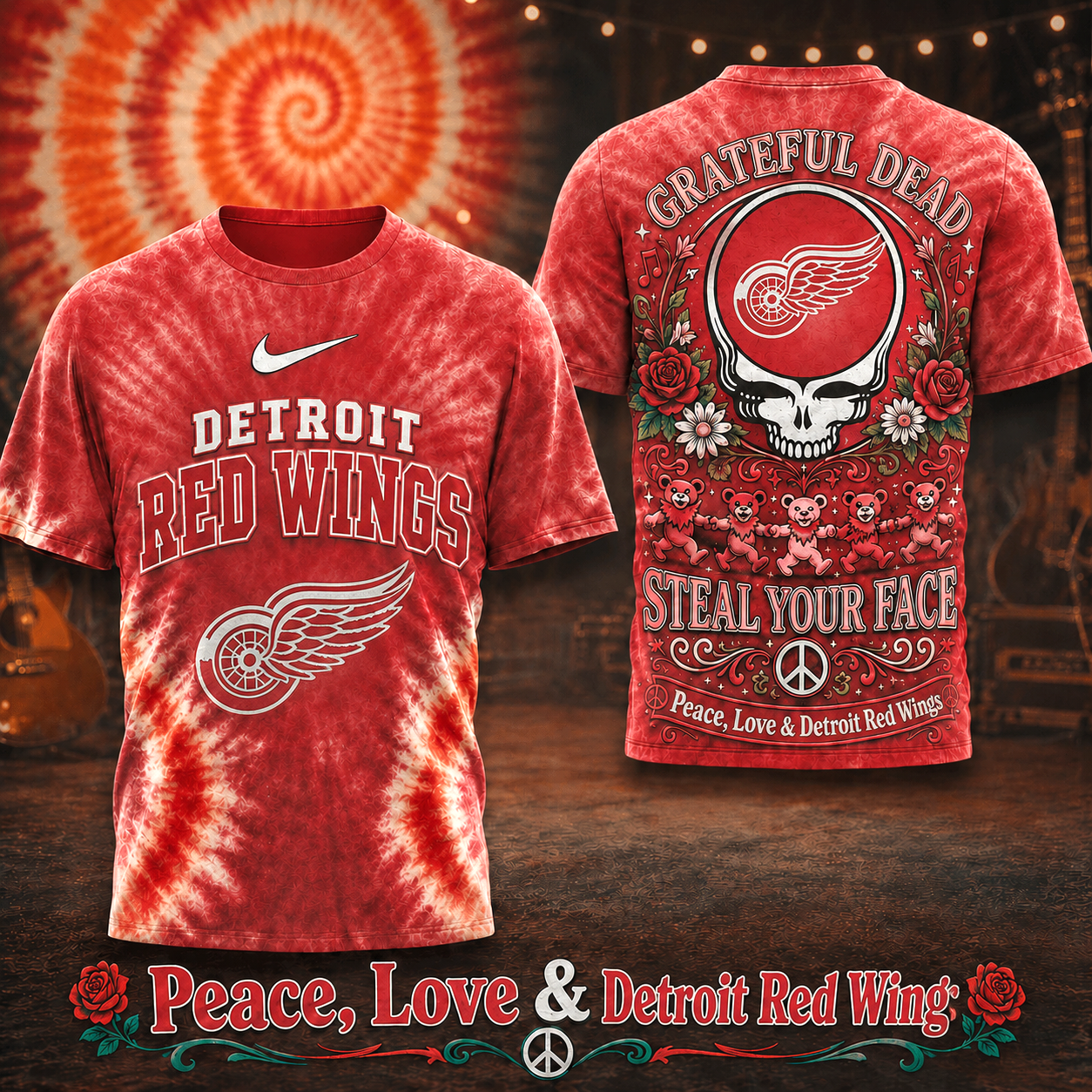 Premium NHL DRW Peace Love Greateful T-shirt V6 NMD CTKT