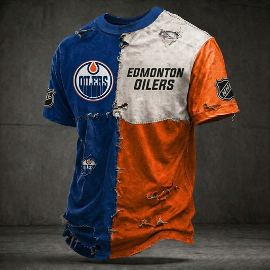 Premium NHL EO Distressed Patchwork T-Shirt V4 NMD CTKT