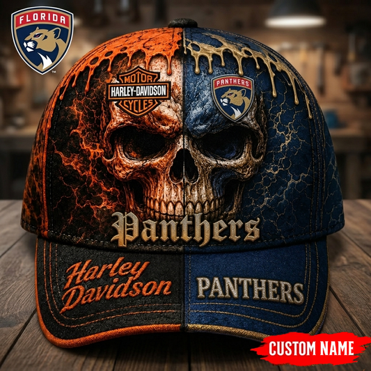 Premium NHL FP Harley Davidson Split Skull Classic Cap V38 NMD CTKT