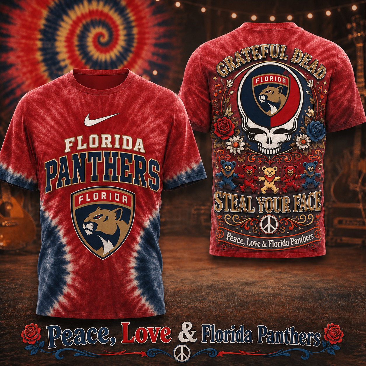 Premium NHL FP Peace Love Greateful T-shirt V6 NMD CTKT