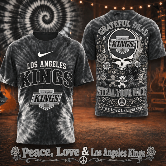Premium NHL LAK Peace Love Greateful T-shirt V6 NMD CTKT