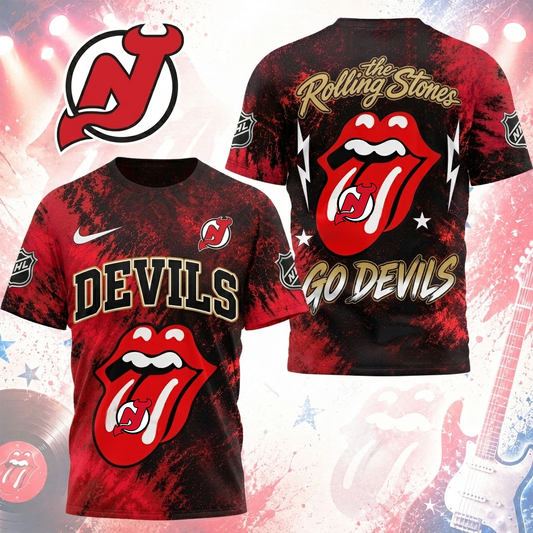 Premium NHL NJD x The Rolling Stones T- Shirt V7 NMD CTKT
