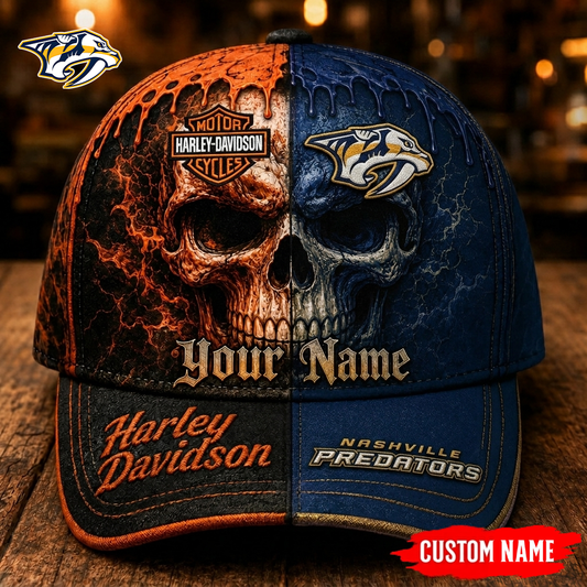 Premium NHL NP Harley Davidson Split Skull Classic Cap V38 NMD CTKT