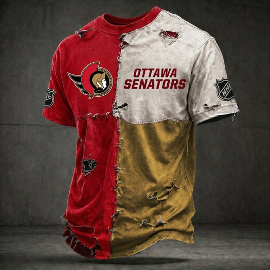 Premium NHL OS Distressed Patchwork T-Shirt V4 NMD CTKT