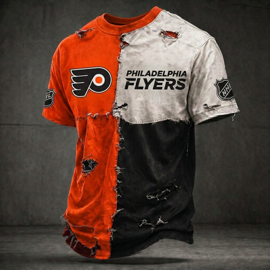 Premium NHL PF Distressed Patchwork T-Shirt V4 NMD CTKT