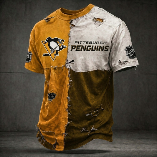 Premium NHL PP Distressed Patchwork T-Shirt V4 NMD CTKT
