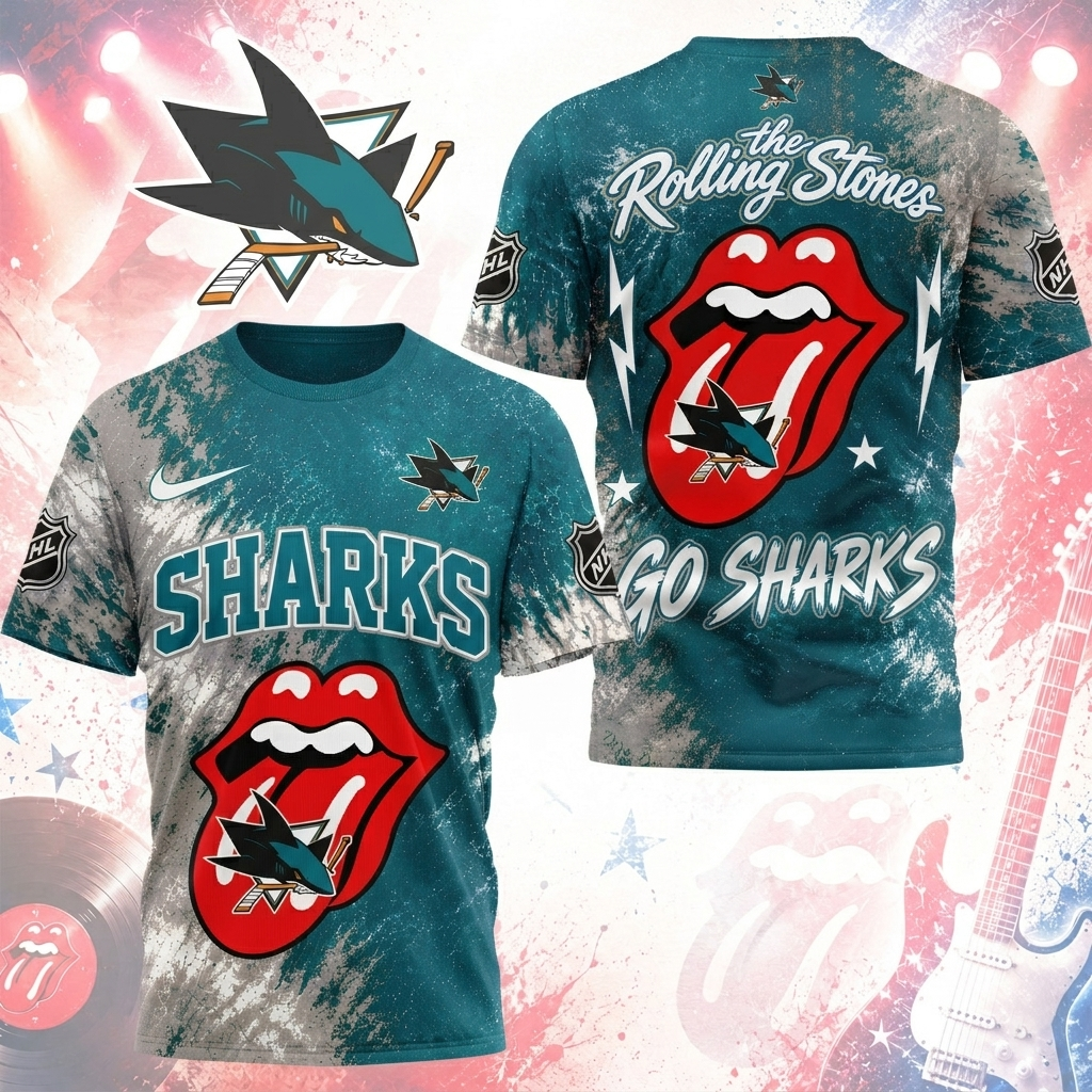 Premium NHL SJS x The Rolling Stones T- Shirt V7 NMD CTKT