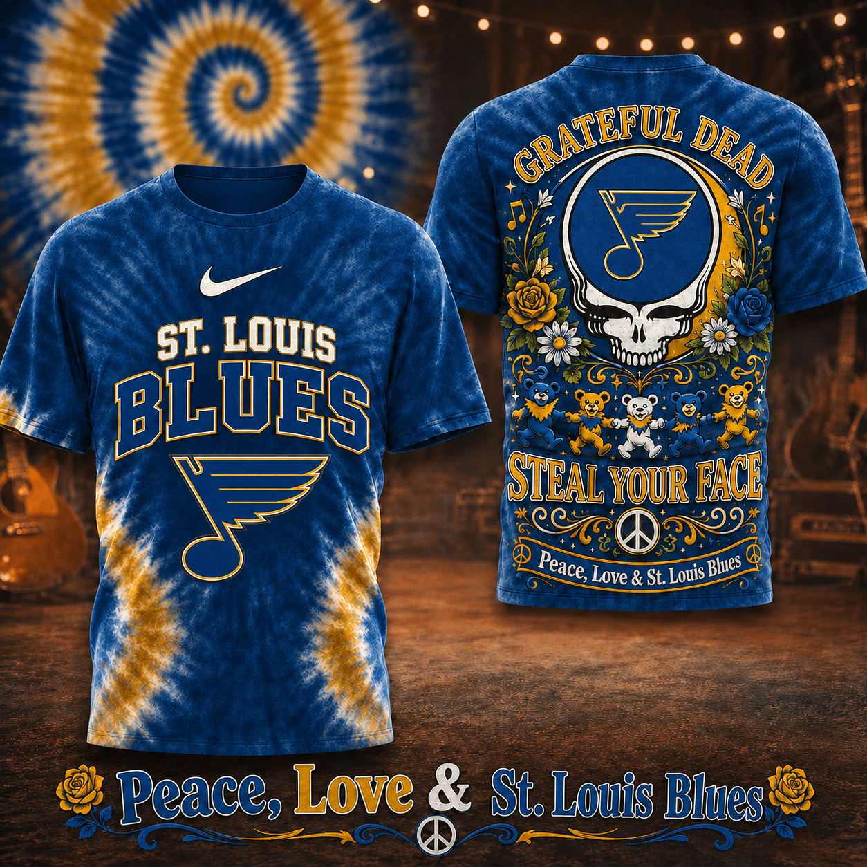 Premium NHL SLB Peace Love Greateful T-shirt V6 NMD CTKT