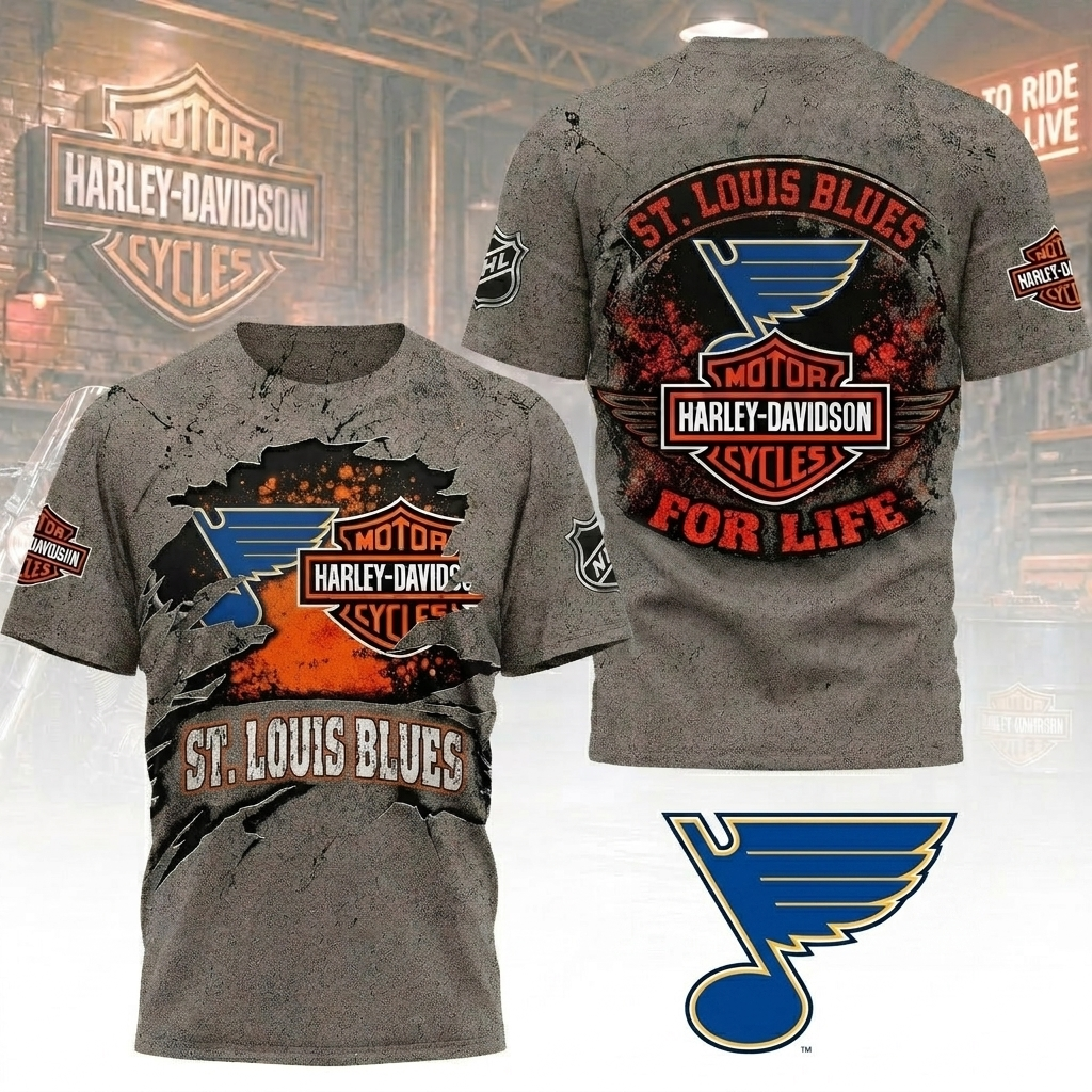 Premium NHL SLB x Harley Davidson For Life T-shirt V5 NMD CTKT