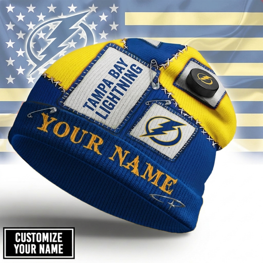 Premium NHL TBL Heritage Patch Beanie Hat V3 NMD CTKT