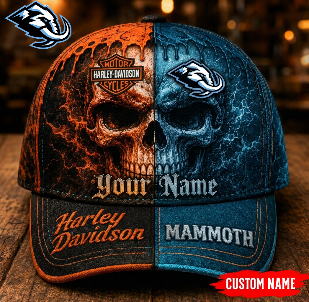 Premium NHL UM Harley Davidson Split Skull Classic Cap V38 NMD CTKT