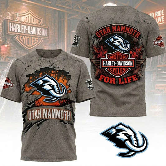 Premium NHL UM x Harley Davidson For Life T-shirt V5 NMD CTKT