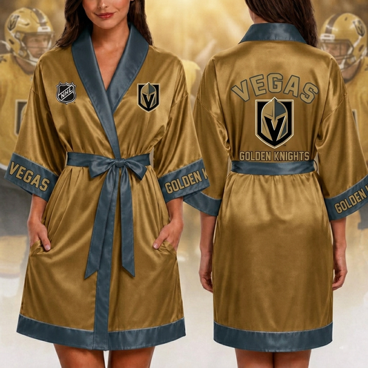 Premium NHL VGK Game Day Bathrobe V1 NMD CTKT